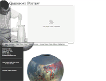 Tablet Screenshot of greenportpottery.com